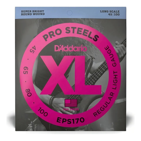Encordado D'addario Eps-170 Para Bajo Eléctrico 4 Cuerdas .045-.100