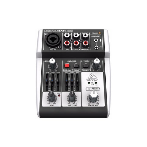 Behringer 302usb Consola Mezcladora Analoga 5 Entradas