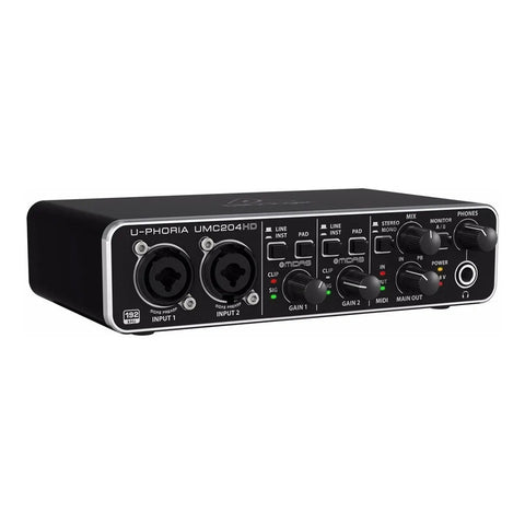 U-phoria Umc204hd Interfaz De Audio - Behringer Color Negro