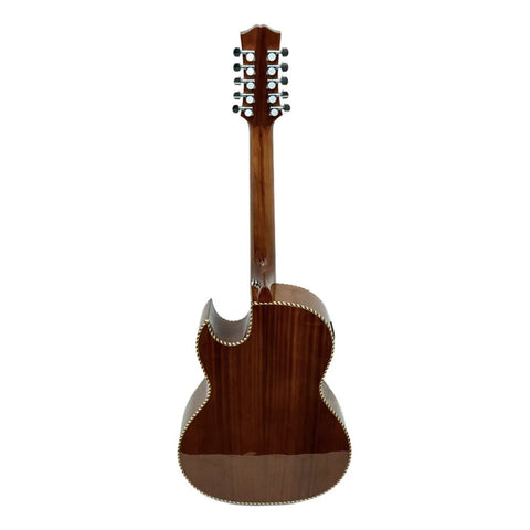 Bajo Quinto Electroacústico La Sevillana Bq238ceq Top Negro Diestro Negro