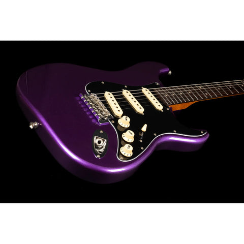 Guitarra Tipo Strato Sss Jet Guitars Js-300 Plm R Diestro Lila Palo De Rosa