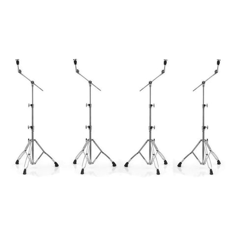 Set Soportes Mapex Mars Hp-b6004i 4 Bases Boom Para Platillos Plateado