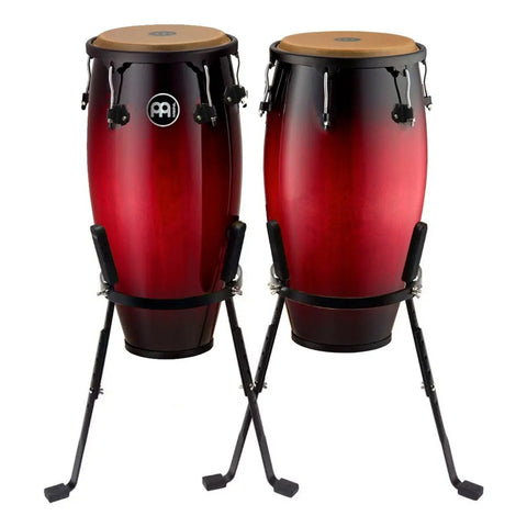 Congas Meinl Headliner 11 Y 12 Pulgadas Mc-52bwrb Madera Soporte Incluido
