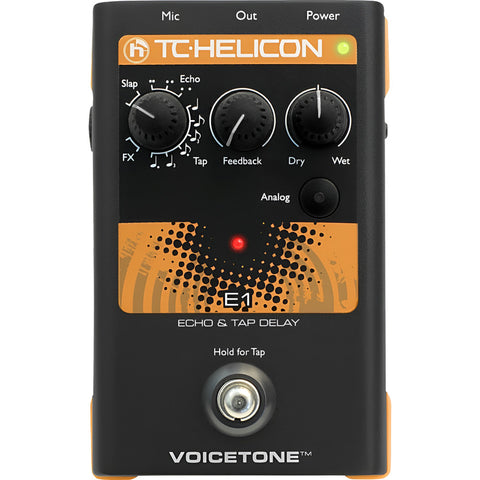 Pedal De Efectos Ecos Y Retrasos, Tc Helicon Voice Tone E1 Negro