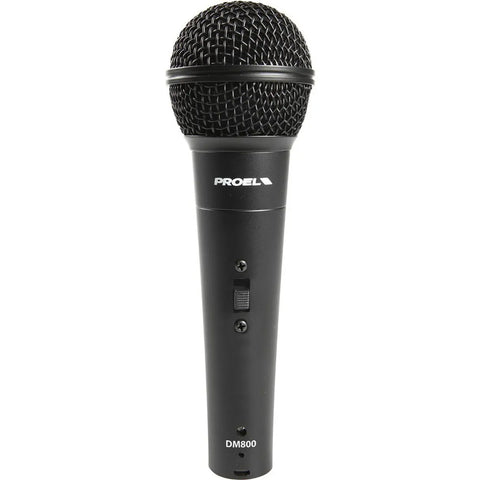 Microfono De Mano Vocal Dinamico Cardioide Eikon Dm800 Negro