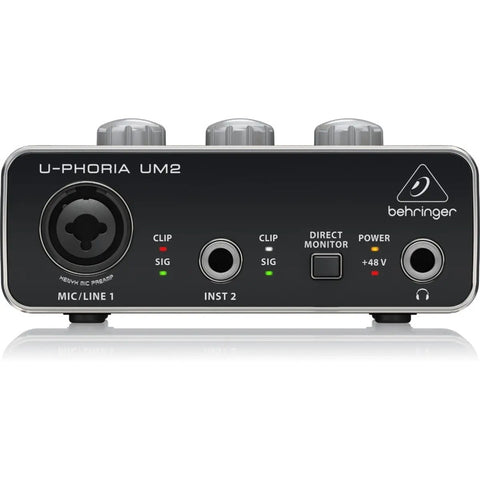 Interface De Audio Usb 2x2, Behringer U-phoria Um-2 Negro