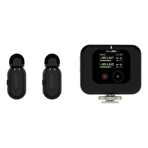 Kit Micrófonos Inalámbricos Y Receptor Shure Mv-two-kit Negro