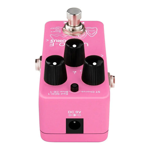 Mini Pedal Chorus Para Guitarra Nux Nch-4 Ukiyo-e Chorus Rosa