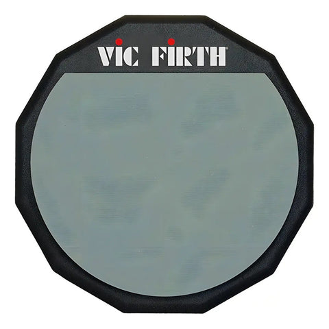 Practicador 6 Pulgadas Para Bat. Vic Firth Pad6 Color Gris Negro