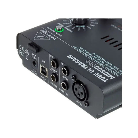 Preamplificador Audiófilo De Bulbos Behringer Mic500usb