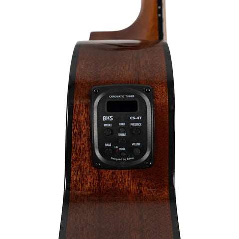 Guitarra Electroacústica La Sevillana Gs-513eq Sunburst Marrón Oscuro Diestro