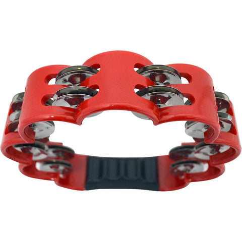 Pandero De Mano De Plástico Color Rojo New Beat Pwc-10 Rojo