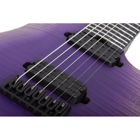 Guitarra Schecter Elect. John Browne Tao-7 Ozone Burst Diestro Índigo Ébano