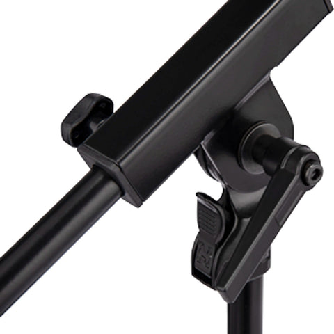 Soporte Bajo Para Micrófono Bombo Ampli Hercules Ms120b Pro Color Negro