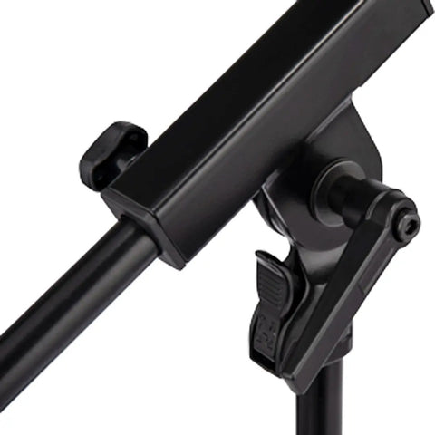Soporte Bajo Para Micrófono Bombo Ampli Hercules Ms120b Pro Color Negro