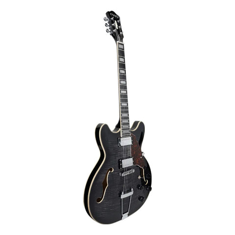 Guitarra Mars Electrica Mod. Hollowbody 335 Classic Negra Diestro Negro