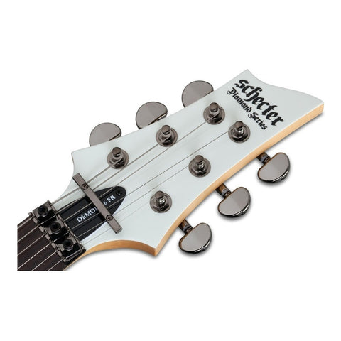 Guitarra Schecter Demon-6 Fr Blanca Tilo Puente Floyd Rose C 24 Trastes