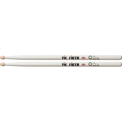 Baquetas Punta De Madera De 16 1/8in Vic Firth Thomas Lang Color Blanco