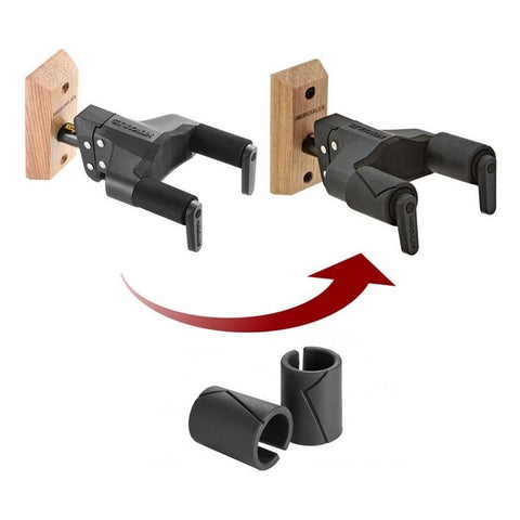 Soporte Muro Guitarra O Bajo Gsp38wbk Plus Hercules Color Negro