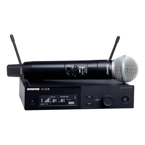 Sistema Inalámbrico Con Micrófono De Mano Shure Slxd24/b87a Negro