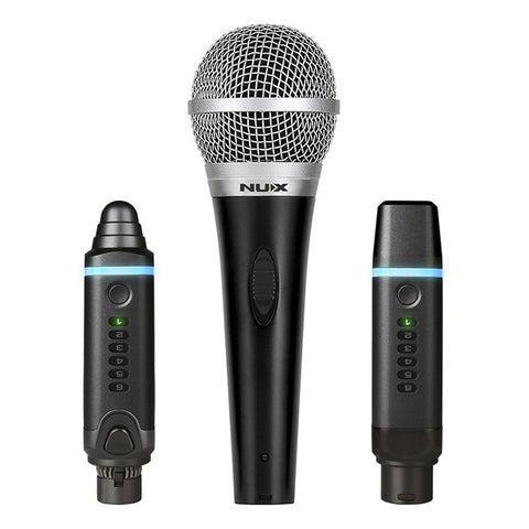 Sistema Inalambrico De Micrófono Nux  B-3 Plus Mic Bundle Negro