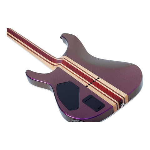 Guitarra Eléctrica Schecter C-1 Sls Hollywood Supernova Diestro Rosa Oscuro Ébano