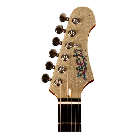 Guitarra Eléctrica 6 Cuerdas Jet Guitars Js500 Silversparkle Diestro Plateado