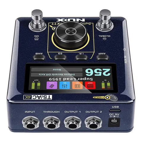 Pedal Efecto Guitarra Nux Nss-6 Solid Studio Mkii Simulad Azul Oscuro