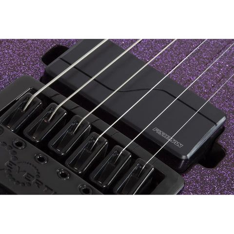 Guitarra Schecter Daniel Haniß Danskimo-6 Purple Sparkle Diestro Violeta Ébano