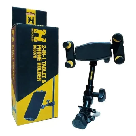 Soporte 2 En 1 Para Tablet Y Teléfono Hercules Dg307b Negro