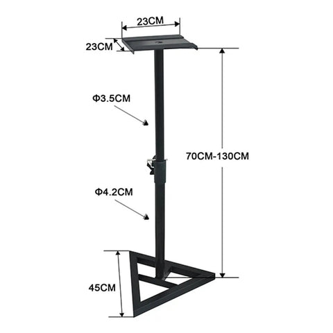 Par Bases Soportes P/ Monitores De Estudio Gremori Gmr-std20 Negro