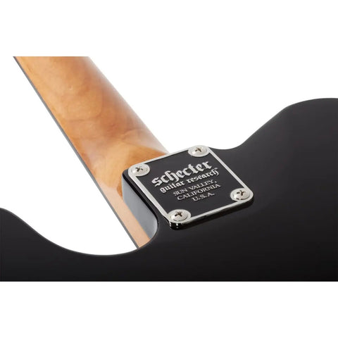 Schecter Pt Standard Telecaster Diestro Desvanecimiento Negro Estallido Burl Palo De Rosa