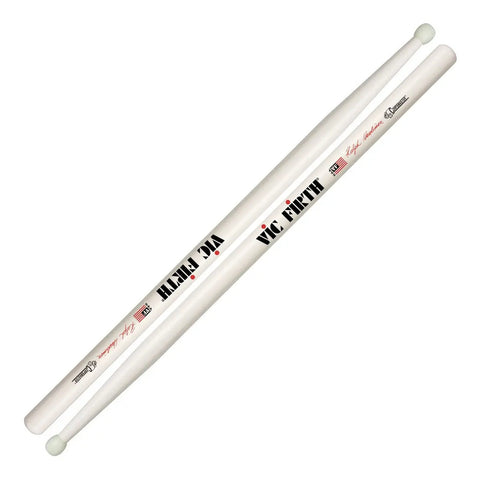 Vic Firth Srhn Baquetas Punta Nylon Ralph Hardimon Batería Color Blanco
