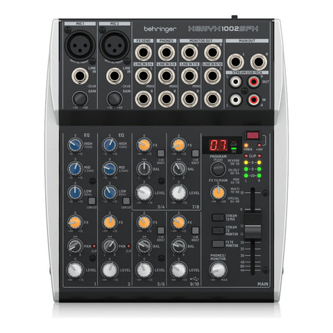 Mezcladora Analógica 10 Entradas Behringer Xenyx 1002sfx