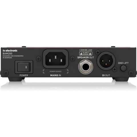 Cabezal Amplificador P/bajo Transistor, Tc Electronic Bam200 Rojo