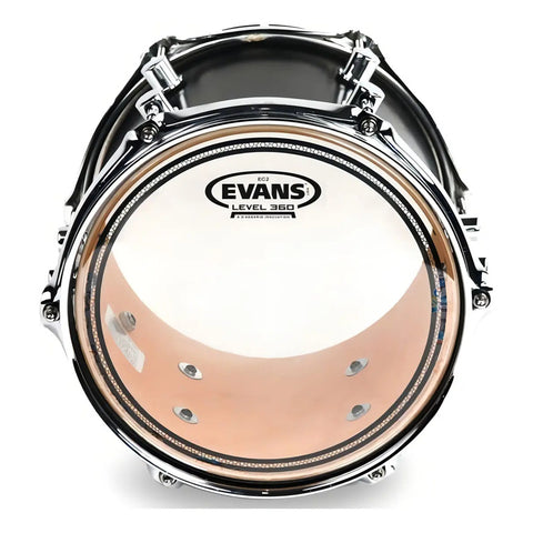 Parche Para Tom De Batería 12 Pulgadas Evans Drumheads Tt12ec2s Clear