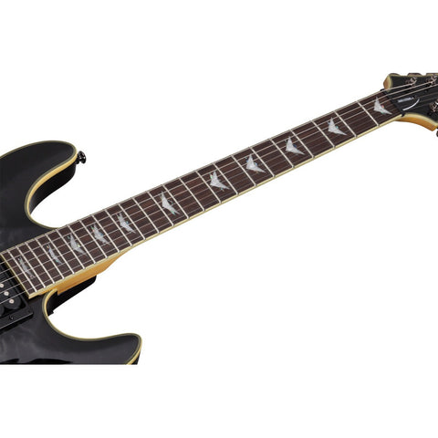 Guitarra Eléctrica Negro Transp Schecter Omen Extreme-6 Tbk Diestro See-thru Black Palo De Rosa