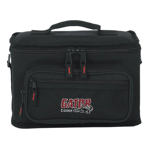Funda De Nylon Para 4 Micrófonos Gator Gm-4 Negro