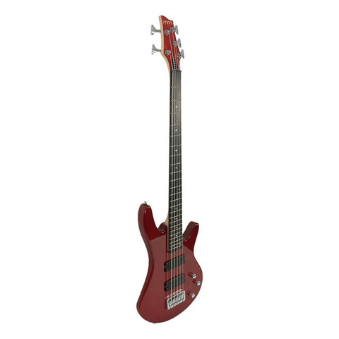 Bajo Mars Eléctrico 5 Cuerdas Pasivo Mod. Eb-5 Red Diestro Rojo