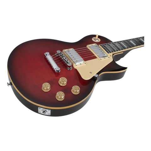 Guitarra Eléctrica Les Paul Mars Lp Standard Satin Red Color Rojo Material Del Diapasón Palisandro Orientación De La Mano Diestro Palo De Rosa