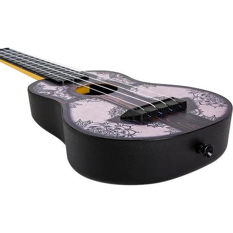 Ukelele Soprano De 15 Trastes Con Funda Flight Tus40 Mw Mandala Wood