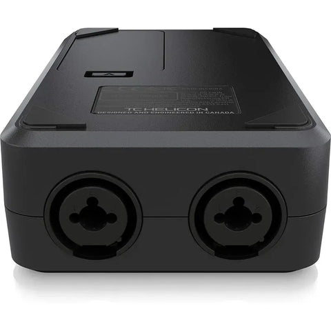 Interfaz De Audio/midi De 2 Canales Tc Helicon Go Twin Negro