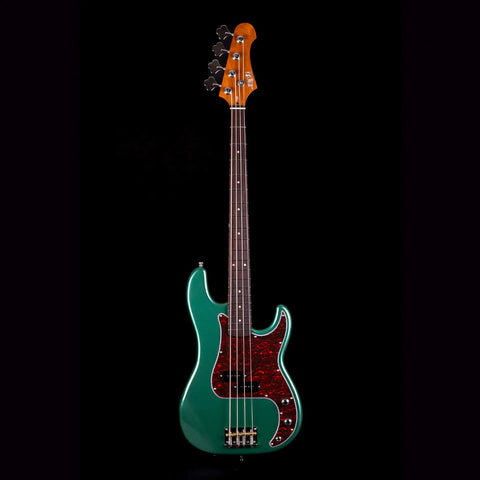Bajo Eléctrico 4 Cuerdas Color Verde Jet Guitars Jpb-300 Diestro