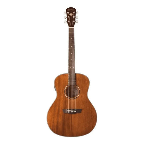 Guitarra Electroacústica Washburn Woodline 10 O12se 6 Cuerdas Diestros Caoba Natural Diestro Ovangkol