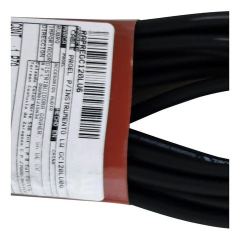 Cable Para Instrumento 6m Plug A Plug Proel Lw Gc120lu06