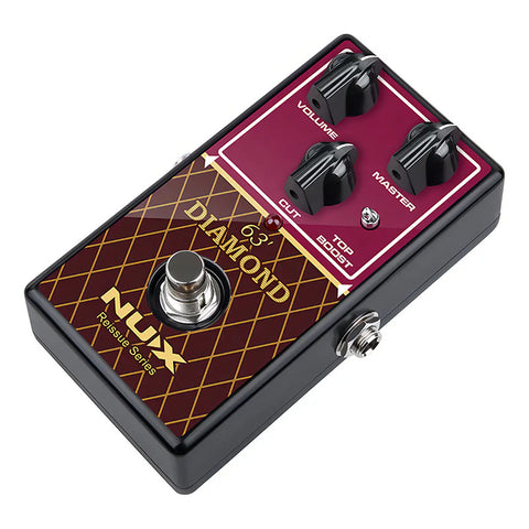 Pedal Nux 63 Diamond Overdrive Reissue Series Vox Ac30 Color Negro