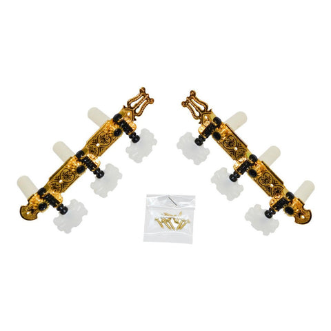 Maquinaria Dorada Para Para Guitarra Clásica Maxtone Gm-31n
