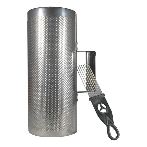Guiro Guira De Acero Con Raspador Merengue Maxtone Mgtc-04 Plateado