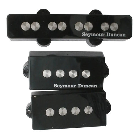 Set De Pastillas Para Bajo Seymour Duncan Quarter Pound P-j Negro