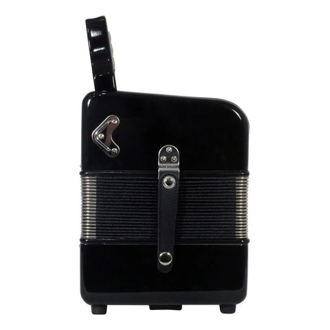 Moretti Milan Blk Acordeón De Botones Tono Sol Funda Correas